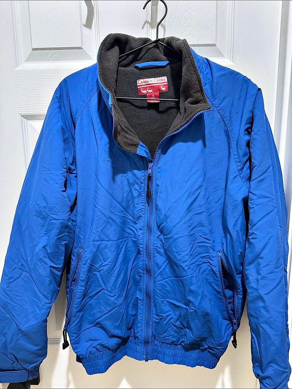 Caribou Creek Blue & Black Lightweight Jacket Size Medium